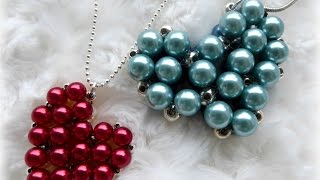 DIY beaded heart locket with secret message inside [upl. by Parthen763]