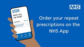 How to use the NHS App to order a repeat prescription [upl. by Sleinad]