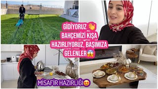 GİDİYORUZ 👋 BAHÇEMİZİ KIŞA HAZIRLIYORUZ ÇAYA MİSAFİRİM VAR HEDİYELERİMİZİ AÇTIK 🥺 [upl. by Wildee]