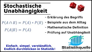 Stochastische Unabhängigkeit  einfach erklärt [upl. by Aley]