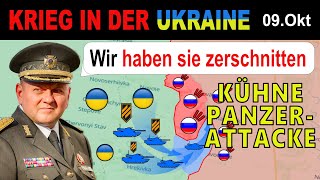 09OKTOBER PANZER VON DER KETTE GELASSEN  Ukrainer SCHNEIDEN RUSSISCHEN BRÜCKENKOPF AB [upl. by Bocyaj]