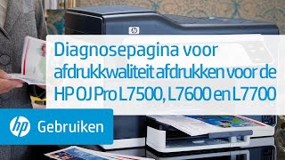 Diagnosepagina voor afdrukkwaliteit afdrukken voor de HP Officejet Pro L7500 L7600 en L7700 Series [upl. by Rimhsak]