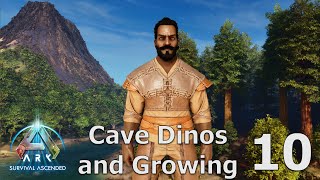 ASA Walkthrough E10  Caving Dinos and Gardens  Ark Survival Ascended The Island [upl. by Adliw]