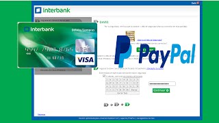 Asociar tarjeta debito Interbank con Paypal en Peru [upl. by Elehcor]