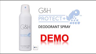 Deodorant Spray Demo  GampH Protect  Amway [upl. by Rica]