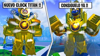 Nuevo CLOCK TITAN ShowCase  CÓMO CONSEGUIRLO  TRUCOS Roblox Skibidi Toilet Blockade Battlefront [upl. by Sidoma]