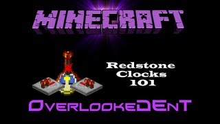 Redstone Clocks 101  Minecraft Xbox 360PS3  Tutorial [upl. by Pippas]