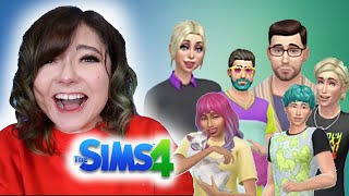 Recreating My IRL Friends in Sims 4 THEIR REACTIONS  Jaci Butler [upl. by Aerdnaeel]