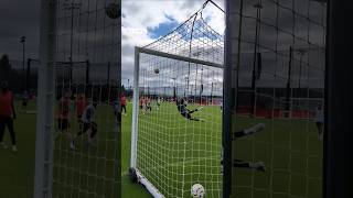 PERFECT CURL CHIESA scores STUNNING goal in LIVERPOOL TRAINING shorts soccer football [upl. by Ingemar608]