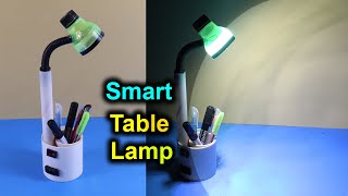 How to Make Table Lamp at Home । Homemade Table Lamp [upl. by Alverson]