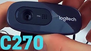 Logitech C270 Webcam Review and Install Tutorial  C270 Video Test [upl. by Madlen463]