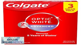 Colgate Optic White Advanced Hydrogen Peroxide Toothpaste Teeth Whitening Toothpaste Review [upl. by Taber925]