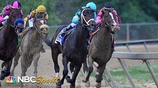 Preakness Stakes 2019 FULL RACE jockey John Velazquez thrown from horse  NBC Sports [upl. by Esiuqcaj]