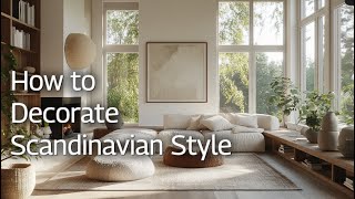 How to Decorate Modern Scandinavian Interior Design Style  10 MustKnow Tips for 2024 [upl. by Euqinorev625]