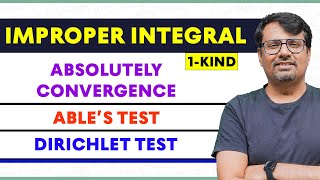 Improper Integral  Ables amp Dirichlet Test for Convergence of Improper Integration  Real Analysis [upl. by Inalem]