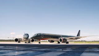 E195E2 delivery ceremony to Royal Jordanian [upl. by Asinla]