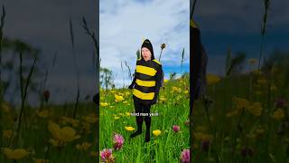 When a Bee Stings a Human 🐝 comedy insects shorts [upl. by Gold]