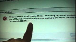 Windows cannot install required files errorFixed Part 2 [upl. by Norword87]