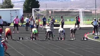 Don McGee runs the 100 meter at 2015 Huntsman World Senior Games [upl. by Sukram]