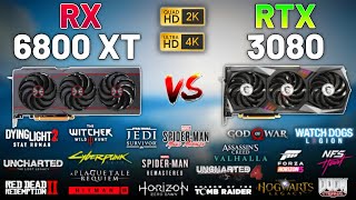 RX 6800 XT vs RTX 3080 in 2023 Test in 20 Games 1440p amp 4K [upl. by Vokaay]