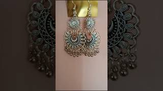 DIY oxidised earringssbcreation earrings fashionenriching ShivangiSah7 CraFtsMeddY [upl. by Ylrebnik]