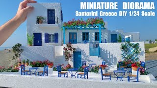 Santorini Diorama DIY  Build a REALISTIC Miniature Scale Model of Greece in 124 Scale [upl. by Nnylakcaj460]