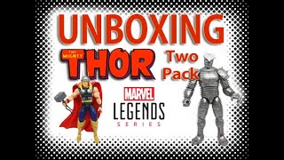 Unboxing Marvel Legends Mighty Thor vs Destroyer 2Pack  Hasbro Toys Action Figures Collectibles [upl. by Charmaine]