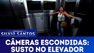 Susto no Elevador  Scary Lift Prank  Câmeras Escondidas 170618 [upl. by Ytima]