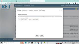 How to Give Verification Institution Access to My OET Results to Institute I Manage verifier access [upl. by Fusuy]