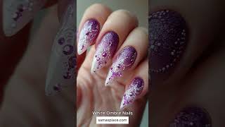 Easy White Ombre Nail Art Tutorial  Perfect Gradient Tips for Beginners Part 2 [upl. by Mahgem]