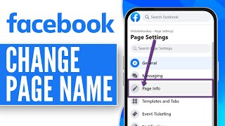 How to Change Your Facebook Page Name 2024 Update [upl. by Athena]