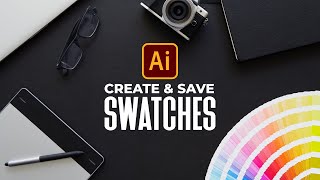 Create and Save Swatches In Illustrator [upl. by Aicelav]