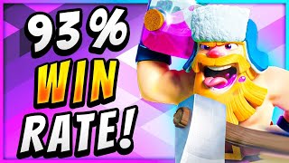 93 WIN RATE BEST LUMBERJACK BALLOON DECK — Clash Royale [upl. by Alana]