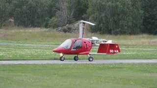 Xenon Gyroplane takeoff Barkarby Sweden [upl. by Emma]