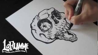 Skull  drawing a skull  speed drawing [upl. by Petrine]