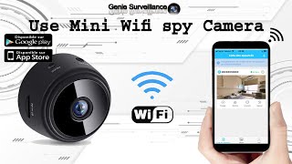 How to setup A9 mini Spy IP Camera Wireless WiFi on your phone mobile [upl. by Orr73]