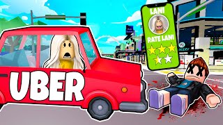 I Became An UBER DRIVER In Roblox Brookhaven [upl. by Juli337]