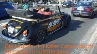 DIE LUDOLFS im KÄFER CABRIO durch WIESMOOR Ostfriesland 2013 Tour [upl. by Ahsiekrats]