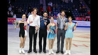 2024 Skate Canada Pairs Free Skate Press Conference Audio and Awards Slideshow [upl. by Kelila]