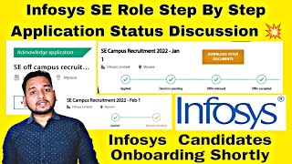 Infosys SE Role Application Status Complete Explanation💯  Decision Pending  Infy Onboarding Update [upl. by Hsivat12]