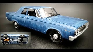 NEW KIT 1965 Dodge Coronet Max Wedge 125 Scale Model Kit Build How To Assemble Paint Weather Fade [upl. by Atterg]