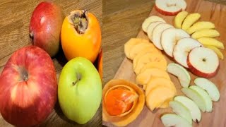 Peeling slicing fruit ASMR healthy delicious cuttingskills [upl. by Gnof]