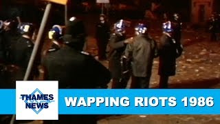 Violence During the Wapping Dispute 1986  Thames News Archive Footage [upl. by Guenna]