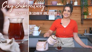 Çay Türkischer Tee Zubereitung  Schritt für Schritt Anleitung von Kiki [upl. by Addiego]