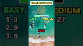 Are you Color Blind 😳 Colorblind test questionsandanswers quizzed colorblind quiz [upl. by Saidee]