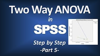 Twoway ANOVA in SPSS Part 5 [upl. by Ecnerwaled]