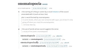 onomatopoeia [upl. by Shane]