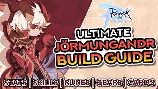 JÖRMUNGANDR DPS BUILD GUIDE FOR PVP  Stats Skills Runes Gears Cards and MORE [upl. by Nalyad]