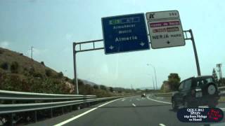 054 SPAIN 2012 trip from Malaga to Motril  Street view car TOFIL WORLDS ROADS DRIVING [upl. by Elinor177]