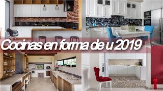 Diseño de 🎛 cocinas en forma de u  modernas moda en cocinas 2019 [upl. by Beera]